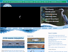 Tablet Screenshot of fish.mississippi.gov